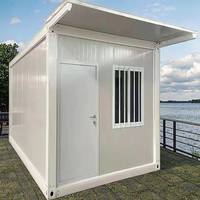 Maisonnette Moderne Portable de 40 pieds, Pliable, Respirante, en Panneaux Sandwich, Démontable, Conteneur, Dortoir, Bureau, Salle de Bain, Montage Rapide