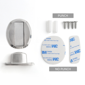 Oukali Acier Inoxydable Forte Magnétique Butée De Porte Porte D'aspiration Soutenant Matériel Puissant Mini Butée De Porte avec Vis De Fixation Mo - Product Image 5