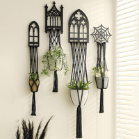 Panier mural tissé artisanal, style bohème irrégulier, moderne et minimaliste, pour décoration intérieure - Idéal pour le dropshipping