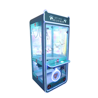 Happy Moment Machine à griffes métallique à monnayeur, distributeur de prix d'arcade, interface anglaise, à vendre (pour attraper les peluches et les cadeaux)