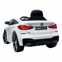 Auto Elettrica per Bambini con Licenza 6 GT in Plastica, con Telecomando 2.4G, Volante Multifunzione ed Effetti Musicali