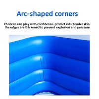Piscine gonflable en PVC/TPU, épaisse et pliable, pour enfants, adultes, bébés, utilisation en extérieur, grande taille