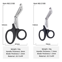 Ciseaux à pansements multifonctionnels portables de 5/7 pouces disponibles en stock, sélection multicolore, ciseaux médicaux pour infirmières