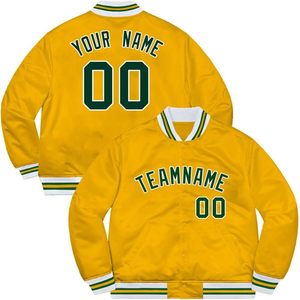 Custom Baseball <b>Jacket</b> Varsity Letterman Bomber Coat Personalized Sports Sweatshirt <b>Men</b> Women Youth Autumn Breathable Turn-down - Product Image 1
