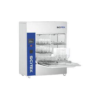 Lavadora automática de vajillas de vidrio SCITEK 158/185/223/317/317/680L, programa estándar 30/10, pantalla táctil LCD, acero inoxidable para laboratorio - Product Image 3