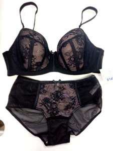 Damen-BH Sexy Spitze Weiß Transparentes BH-Slip-Set Maßanfertigung Übergröße für Mollige Frauen - Product Image 6
