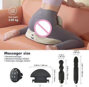Conjunto de Silla Sexual Individual, Sofá Sexual con Soporte para Dildo y 3 Vibradores Sexuales para Estimulación Vaginal, del Clítoris y Anal, Juguete Estimulador Sexual - Product Image 6