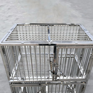 Lüks Paslanmaz Çelik Köpek Kulübesi Kolay Kurulumlu Evcil Hayvan Kafesi Kutulu Açık Hava Hayvan Çiti - Product Image 6