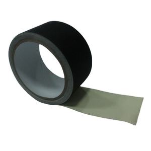 Fabricant de gros ruban adhésif à base de tissu mat <span class=keywords><strong>occultant</strong></span> épais résistant à l'usure imperméable PE noir coloré ruban adhésif - Product Image 5
