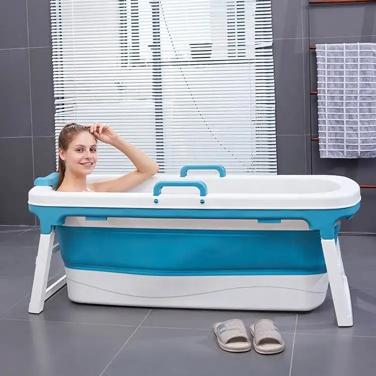 Hot Sale New Design Large Plastic Bathtub Adult Hot Tub Bath Adult Folding Bathtub