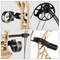 Arc à poulies pour débutants TOPOINT ARCHERY, débutant, 31 pouces, arc de chasse et ensemble de flèches, DL19-30 pouces, DW19-70 livres, kits d'arc à poulies, OEM/ODM
