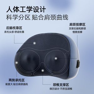 Multi Functional Massage Pillow Rechargeable Hot Compress Neck Back Waist Leg Relief Full Body Comfort - Product Image 4