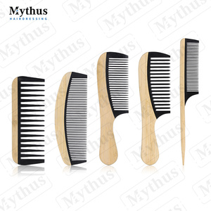 Mythus Antistatique Bambou Naturel Peigne Démêlant pour Cheveux à Dents Larges Peigne en Bois Bambou Queue de <span class=keywords><strong>Rat</strong></span> pour Femmes et Hommes Massage du Cuir Chevelu - Product Image 1