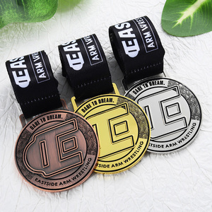 Nuevas Medallas Deportivas de Metal, Aleación de Zinc, Esmalte, Chapado en Oro, Plata y Bronce, Fundidas a Presión, para Personalizar para Clubes Deportivos - Product Image 4
