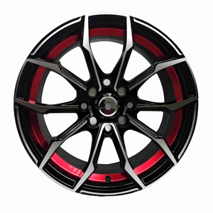 I cerchi per <span class=keywords><strong>auto</strong></span> in lega di alluminio da 14 pollici 15 pollici con anello interno nero lucido possono essere personalizzati con ruote forgiate da 17-22 pollici - Product Image 1