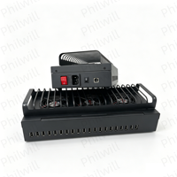 20 unidades de caja de control de software para dispositivos móviles agrícolas, chasis de control de teléfonos agrícolas con USB HUB BOX Rojo para datos celulares móviles