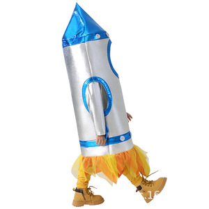 Children Rocket Cosplay <b>Costume</b> Space Suit <b>Astronaut</b> Outfit For <b>Kids</b> Performance Dress Up <b>Costume</b> - Product Image 3