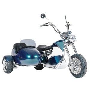 Ooder-rodillo para coche modelo <span class=keywords><strong>Sara</strong></span> m1ps 72v 4000W 60-80 km/h citycoco chopper elektromos con lateral azul y verde turquesa citycoco - Product Image 1