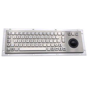 Anti-Vandalisme Panneau <span class=keywords><strong>Industriel</strong></span> En Acier Inoxydable En Métal <span class=keywords><strong>Clavier</strong></span> Filaire <span class=keywords><strong>Avec</strong></span> <span class=keywords><strong>Trackball</strong></span> - Product Image 1