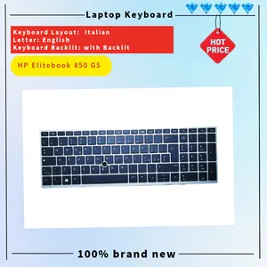 Teclado 850 G5 para <span class=keywords><strong>HP</strong></span> Elitebook, Diseño Italiano, con Retroiluminación y Puntero, Tecla Enter Grande, Marco Plateado, Teclado para Portátil <span class=keywords><strong>HP</strong></span> - Product Image 2