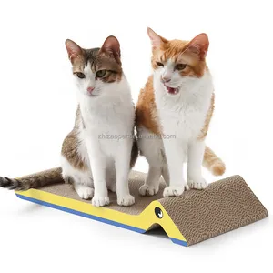 Kediler kedi tırmalamak karton salon yatak için çevre dostu kedi Scratcher malzeme ile küçük sarı ördek tarzı