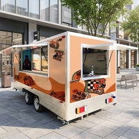 Remorque alimentaire à prix abordable pour la vente de glaces, tartes aux œufs, pains sucrés, biscuits et autres produits, avec dimensions personnalisables