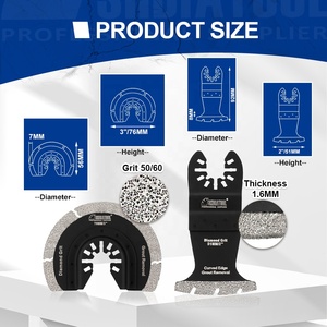 Diamond Oscillating Tool Blade Multi Tool Mortar Cutting Saw Blade Diamond Swing Oscillating Saw Blade for Grit <strong>Grout</strong> <strong>Removal</strong> - Product Image 4
