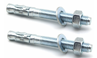 Vis d'ancrage à coin DIN pour béton, écrous hexagonaux d'expansion M6 M8 M10, prix usine bas, personnalisables en gros