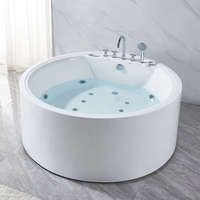 Quinn Luxe Intégré Double Couple Massage Baignoire Température Constante Sans Soudure Conception Indépendante Trempage Salle De Bains