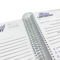 Planificateur de Prière A5 Personnalisé Manifestation Spirituelle Chrétienne en Spirale Journal Biblique avec Carnet Guidé Boîte Cadeau Inclus