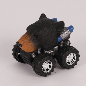 Simulation <span class=keywords><strong>wild</strong></span> animal model Mini educational toys pull <span class=keywords><strong>back</strong></span> inertia toys - Product Image 1