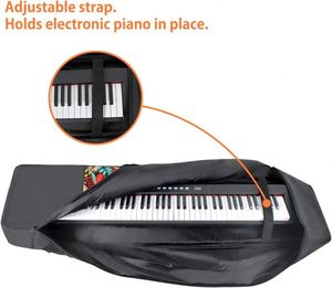 Échantillon gratuit : Housse de transport pour clavier 61 touches en tissu 420D rembourrée avec poignée et bandoulière réglable - Product Image 4