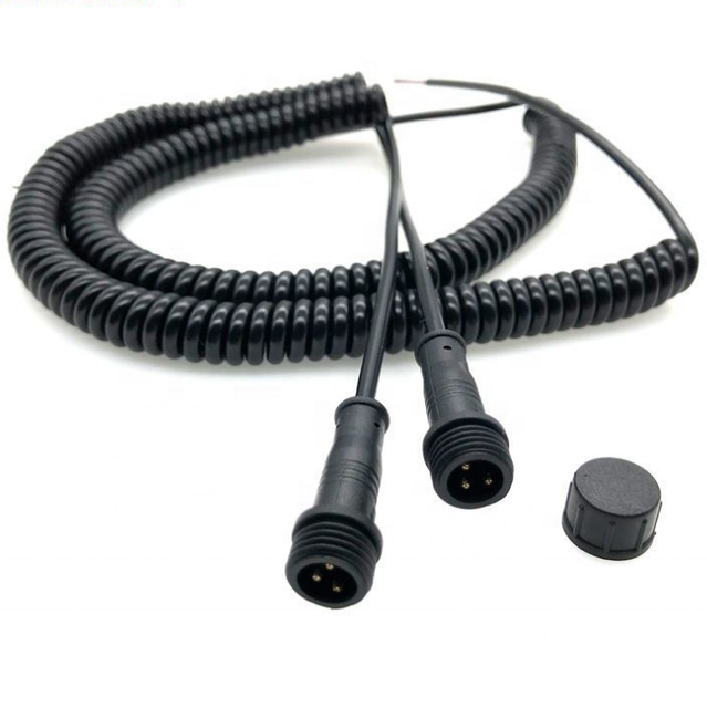 3 Core Waterproof Male and Female Plug 3C24AWG Electronic Equipment Spring Wire Waterproof Connector for Led Outdoor Lighting