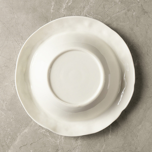 Service de vaisselle en porcelaine résistante au four, nouvelle collection 2023, style italien et français, créativité unique, assiette à soupe en céramique blanche de 10 pouces - Product Image 5