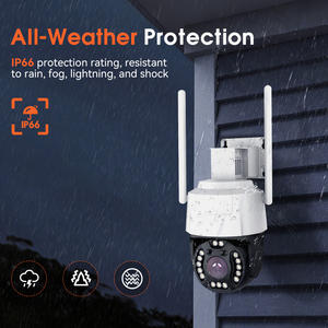 2MP Dış Mekan Güvenlik Kamerası Wifi Kamera 360 Derece Çift Lensli Ağ PTZ Ev Kamerası Kablosuz Çift Lensli CCTV <span class=keywords><strong>IP</strong></span> Kamera - Product Image 4