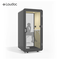 Cabine de travail insonorisée acoustique de conception contemporaine pour bibliothèque, hôtel, villa, étudiants, enseignants, école, extérieur
