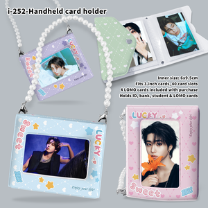 Creatieve draagbare Kpop fotokaartmap met handvat, 40 vakjes voor 3-inch fotokaarten, fan merchandise voor Stray Kids KATSEYE CORTIS EN - Product Image 5