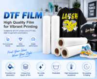 Film de transfert DTF pour impression jet d'encre de qualité supérieure, papier PET, rouleau de film pour imprimante textile numérique, rouleau de papier de sublimation