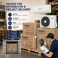 Climatiseur solaire hybride haute efficacité 9000 BTU 100 % DC hors réseau, unité split pour usage extérieur dans les cafés et petites salles à manger