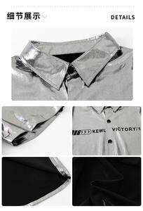 Tenues <span class=keywords><strong>de</strong></span> scène modernes pour enfants, ensembles <span class=keywords><strong>de</strong></span> <span class=keywords><strong>danse</strong></span> tendance, vêtements <span class=keywords><strong>de</strong></span> <span class=keywords><strong>danse</strong></span> <span class=keywords><strong>jazz</strong></span> et streetwear, imprimé numérique en polyester - Product Image 6