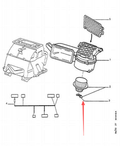 Ventilateur de climatisation de voiture OE 6441G6 644171 698195 pour Peugeot 405 <span class=keywords><strong>406</strong></span> pour Citroën Saxo, ventilateur de chauffage de voiture - Product Image 2