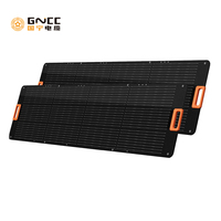 Panneau solaire mobile GNCC 200W, chargeur portable pliable pour le camping en plein air, panneau solaire monocristallin en silicium pliable