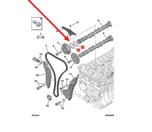 Pièces automobiles 1.6T Bague d'étanchéité d'arbre à cames Nouveau OE 080739 080737 pour <span class=keywords><strong>Peugeot</strong></span> 2008 207CC 3008 308 4008 408 5008 <span class=keywords><strong>508</strong></span> C3XR C4L C5 C6 - Product Image 2