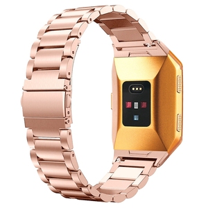 De acero inoxidable de tres de banda de <span class=keywords><strong>reloj</strong></span> para <span class=keywords><strong>Fitbit</strong></span> iónica - Product Image 4