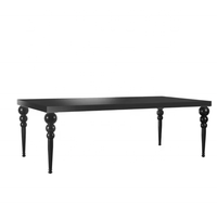 Table de réception noire pour mariage