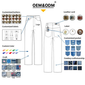 YUCE OEM Jeans en denim vintage pour homme, <span class=keywords><strong>coupe</strong></span> <span class=keywords><strong>droite</strong></span> ample, en denim brut japonais selvedge, style baggy et oversize, faible MOQ, personnalisable - Product Image 4