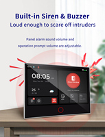 Système d'alarme de sécurité sans fil 4G WIFI GSM intelligent Tuya avec écran tactile de 7 pouces, détecteur de fumée ABS, caméra extérieure, sirène stroboscopique