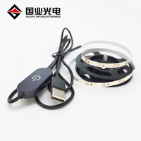 5V 2835 bricolage module de commutation en continu sans pôle câble usb led bande gradateur tactile