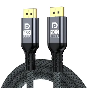 <span class=keywords><strong>DisplayPort</strong></span> 2.1 Kabel Stecker auf Stecker 16K DP-Kabel 8K240Hz 4K240Hz 80Gbps HDR Video-Audio-Kabel für Laptop Xbox Projektor Monitor - Product Image 2