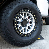 Nouvelles jantes Beadlock en alliage d'aluminium forgé 17-24 pouces 5x127 5x150 6x139.7 finition blanche pour Jeep, SUV, course, sur mesure